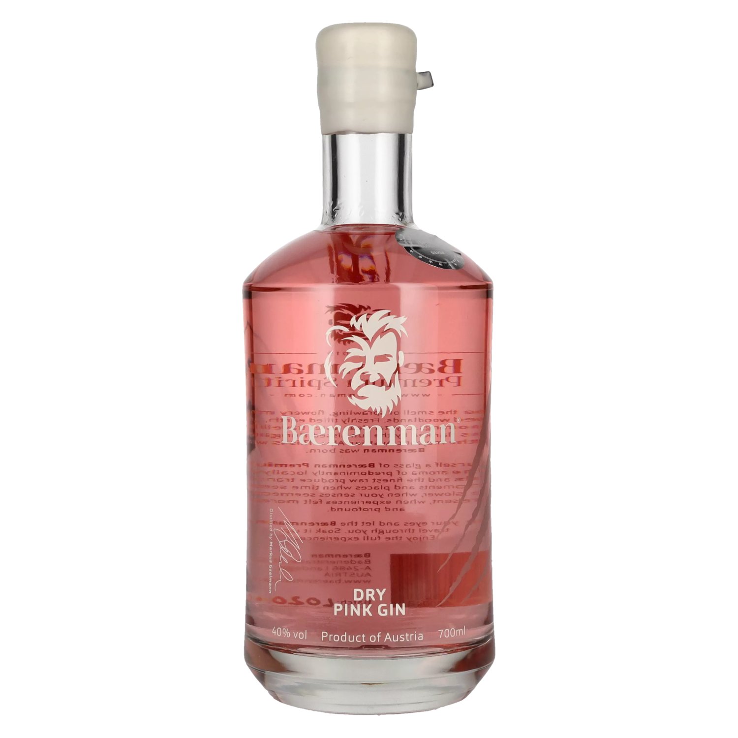 Baerenman Dry Pink Gin 40% delicando - Vol. 0,7l