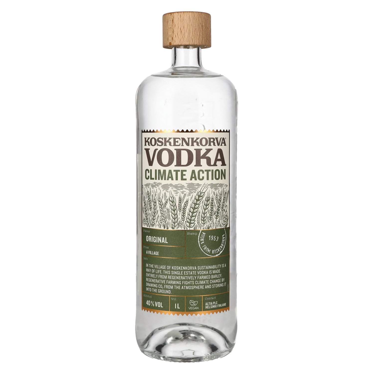 Koskenkorva Vodka 40% Climate Action Vol. 1l ORIGINAL