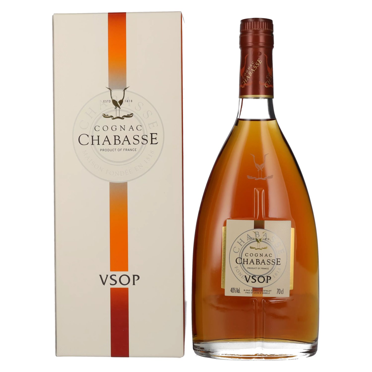 Chabasse VSOP 40% in Cognac Vol. 0,7l Geschenkbox