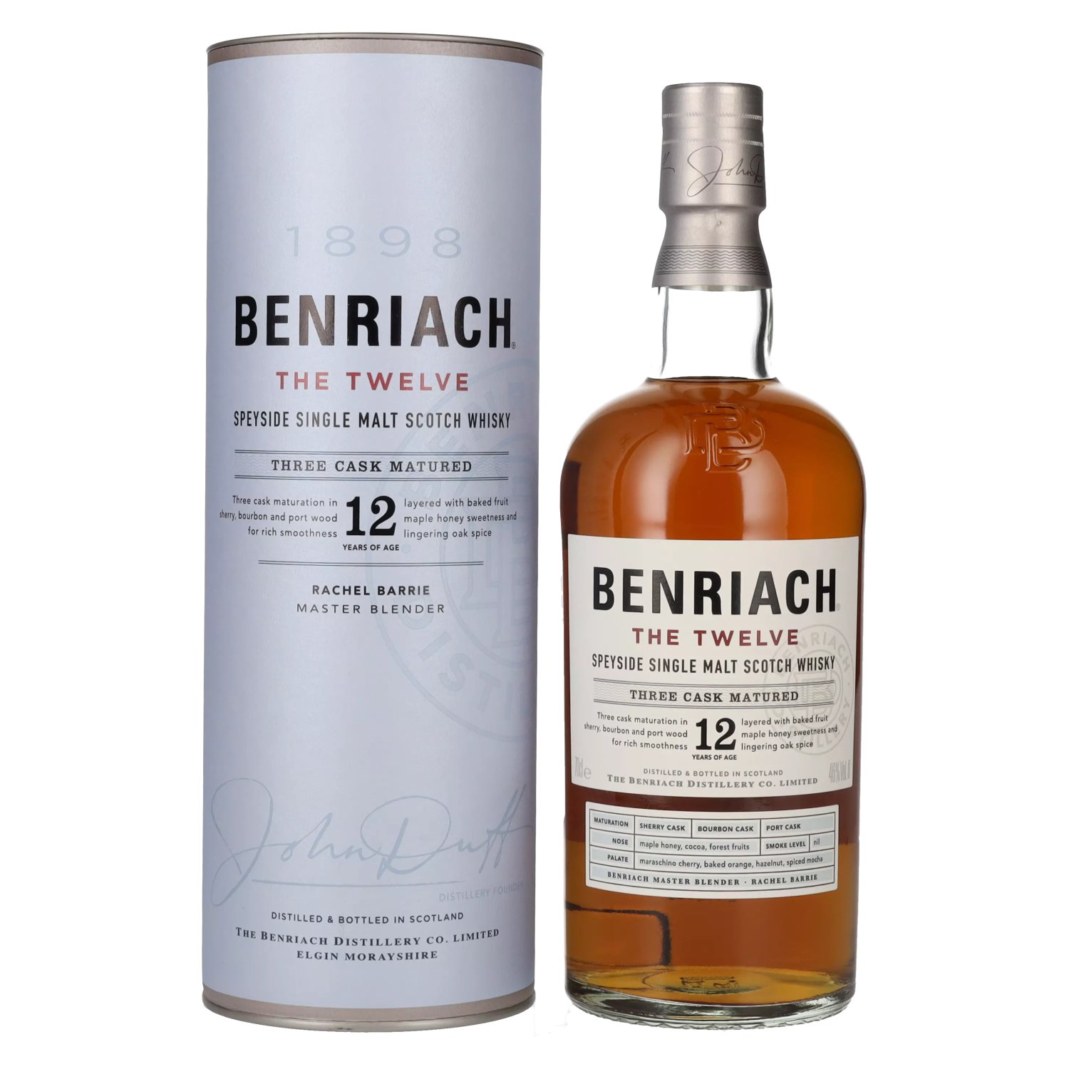 Benriach THE TWELVE Single Malt Three 46% 0,7l Matured in Vol. Geschenkbox Cask