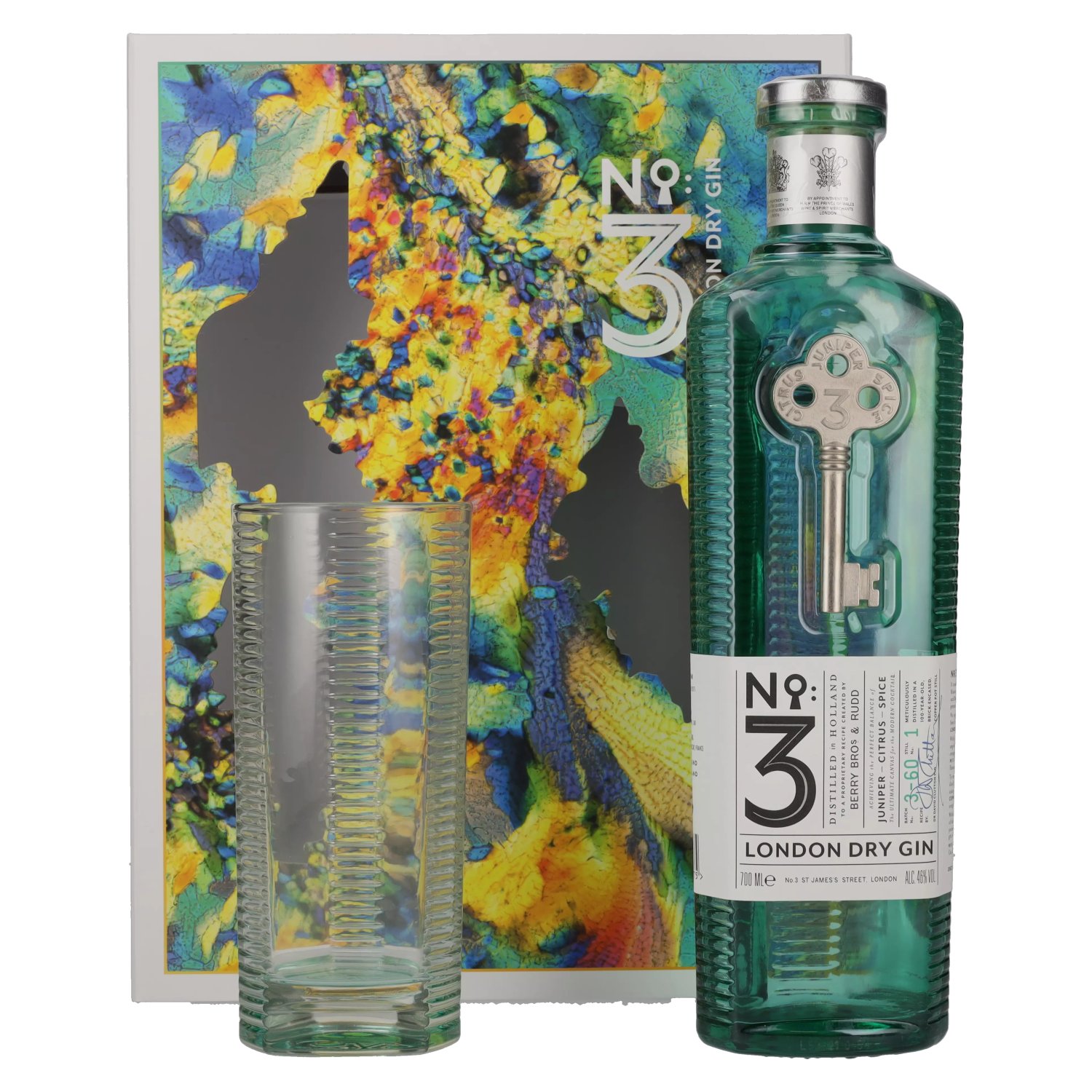 No. 3 0,7l Geschenkbox Gin in Vol. London Glas 46% Dry mit