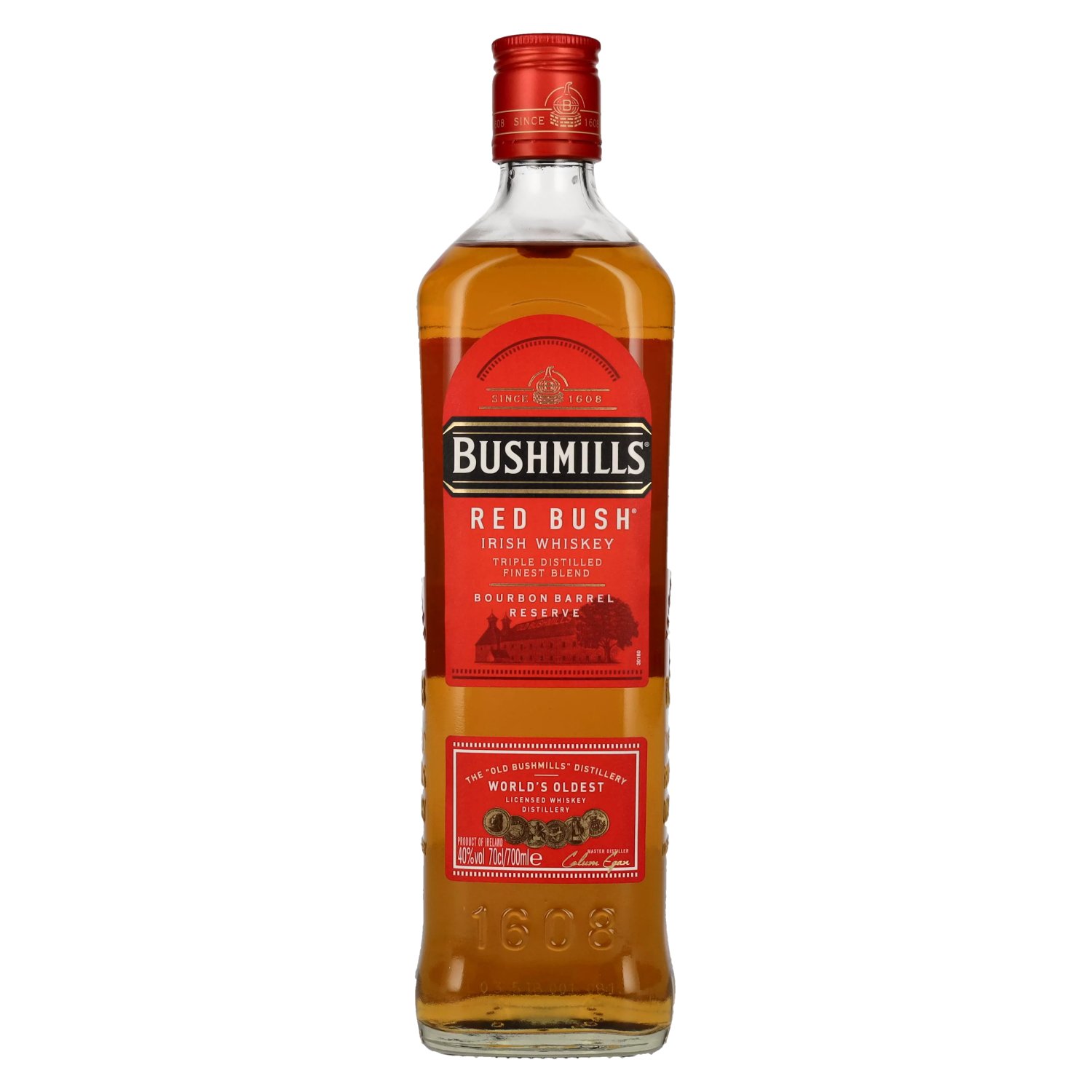 Irish BUSH Whiskey 40% 0,7l Bushmills Vol. RED