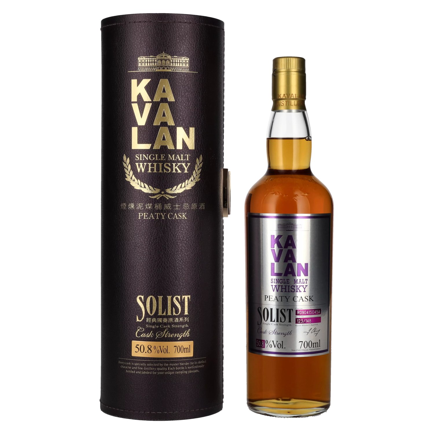 Kavalan Distillery Reserve Peaty Cask Single Cask Strength Single Malt  Whisky 750ml Bottle