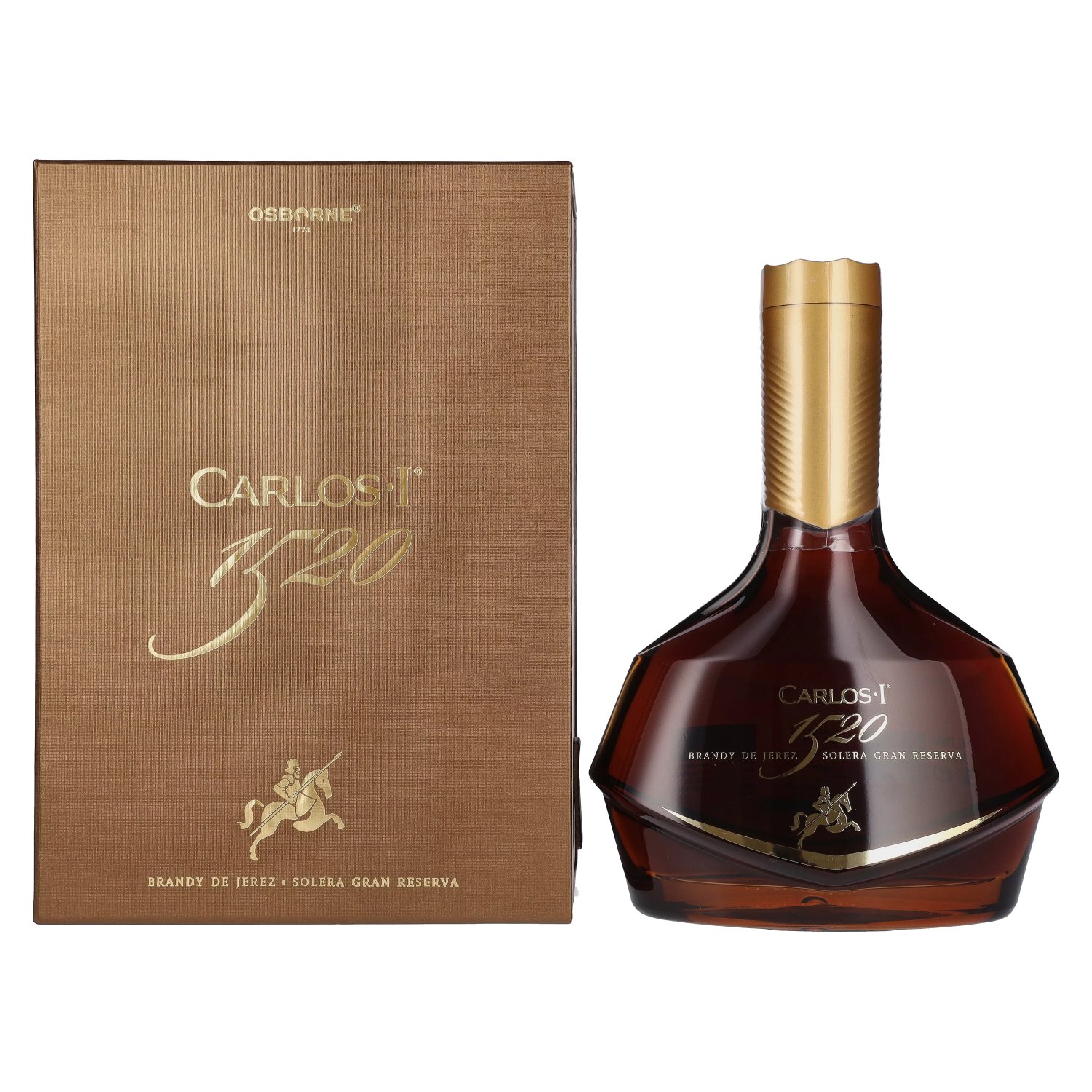 Carlos I 1520 Reserva Vol. 41,1% Brandy Geschenkbox Jerez de 0,7l in Solera Gran