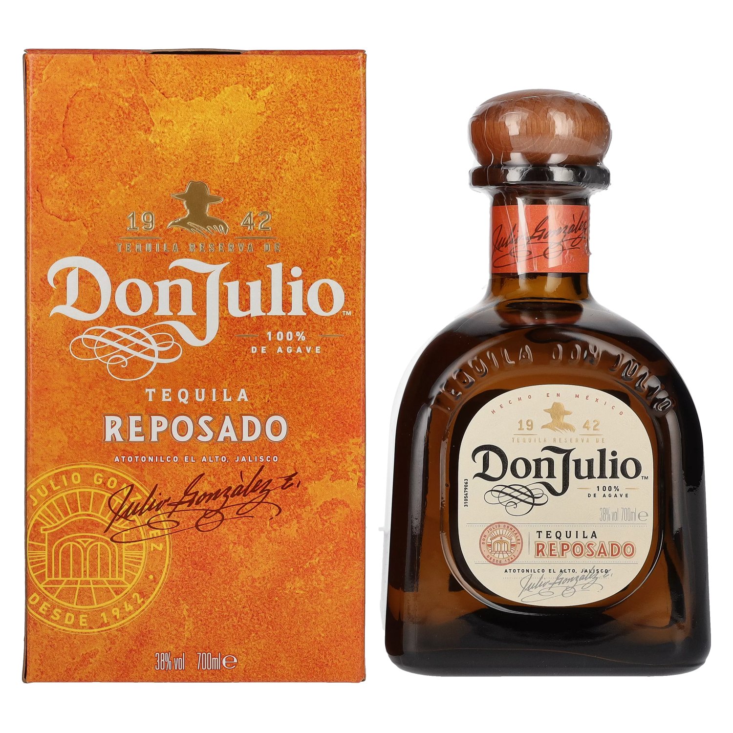 Don Julio Agave 38% Giftbox Reposado 100% Vol. in Tequila 0,7l
