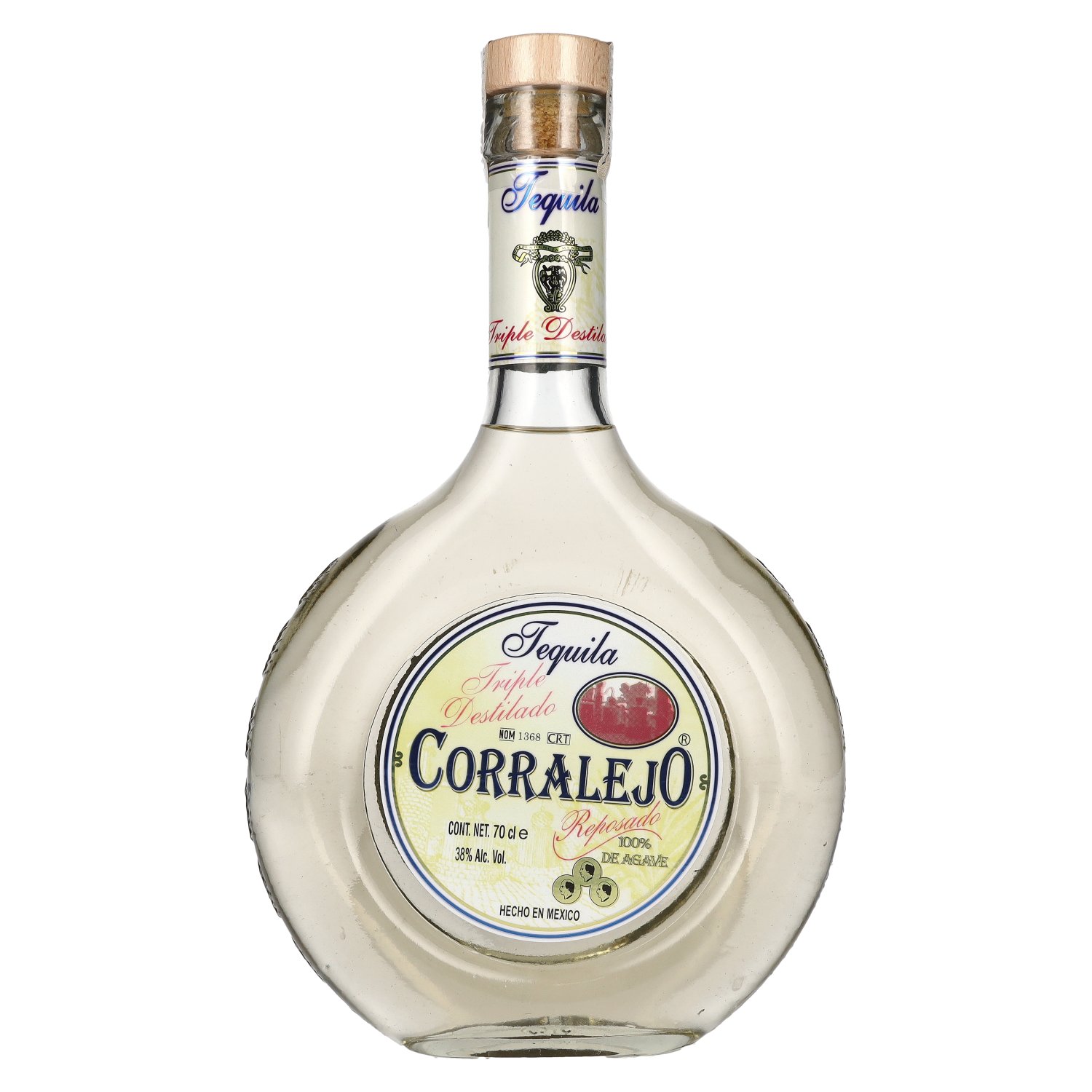 Corralejo Tequila REPOSADO 100% Triple Agave Vol. 38% de 0,7l Destillado