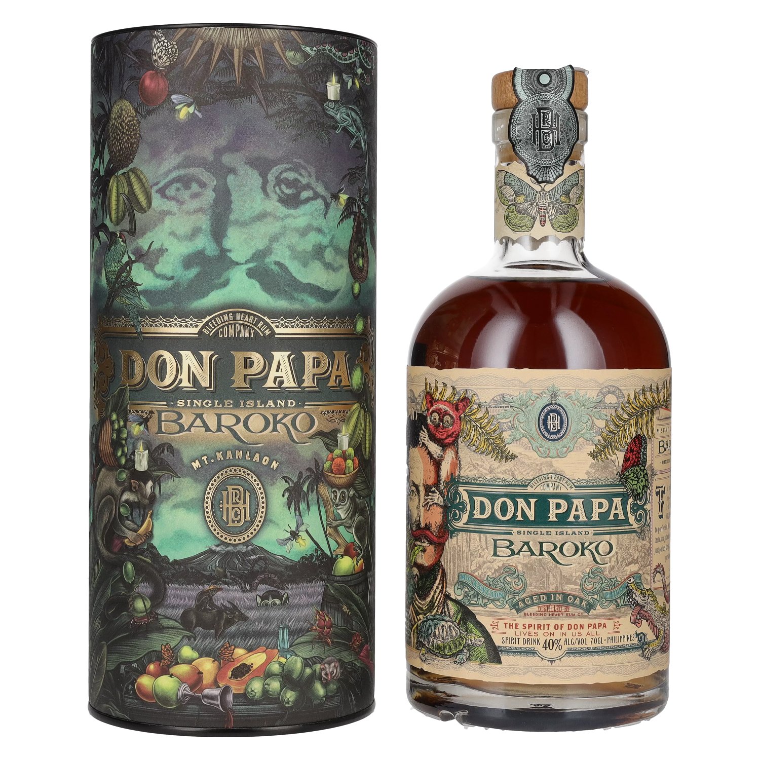 Don Papa Limited in Edition Vol. 40% Canister BAROKO 0,7l Giftbox Harvest