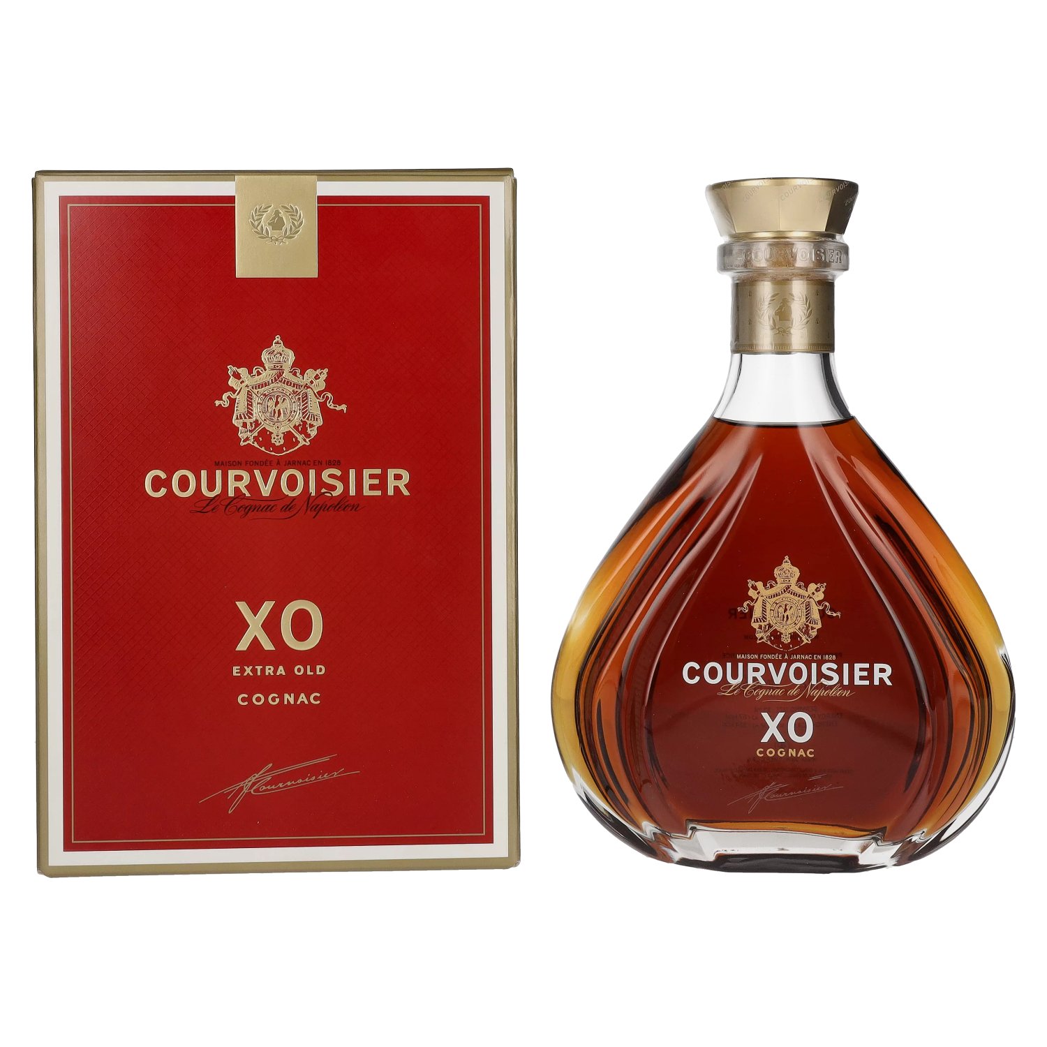 Courvoisier XO de Le 40% Vol. Cognac Napoléon Geschenkbox in 0,7l