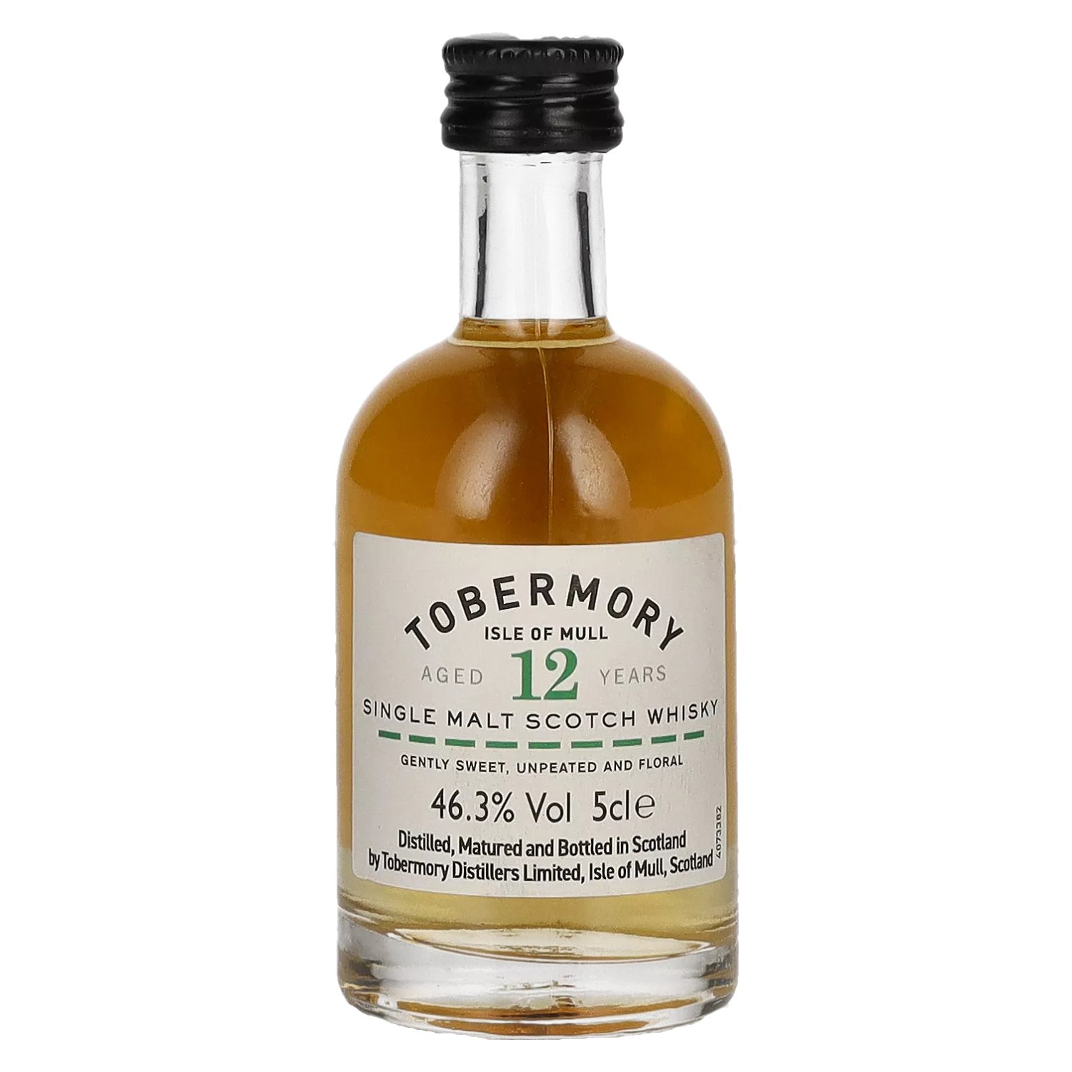 12 Vol. 46,3% Single Tobermory 0,05l Old Whisky Malt Years Scotch