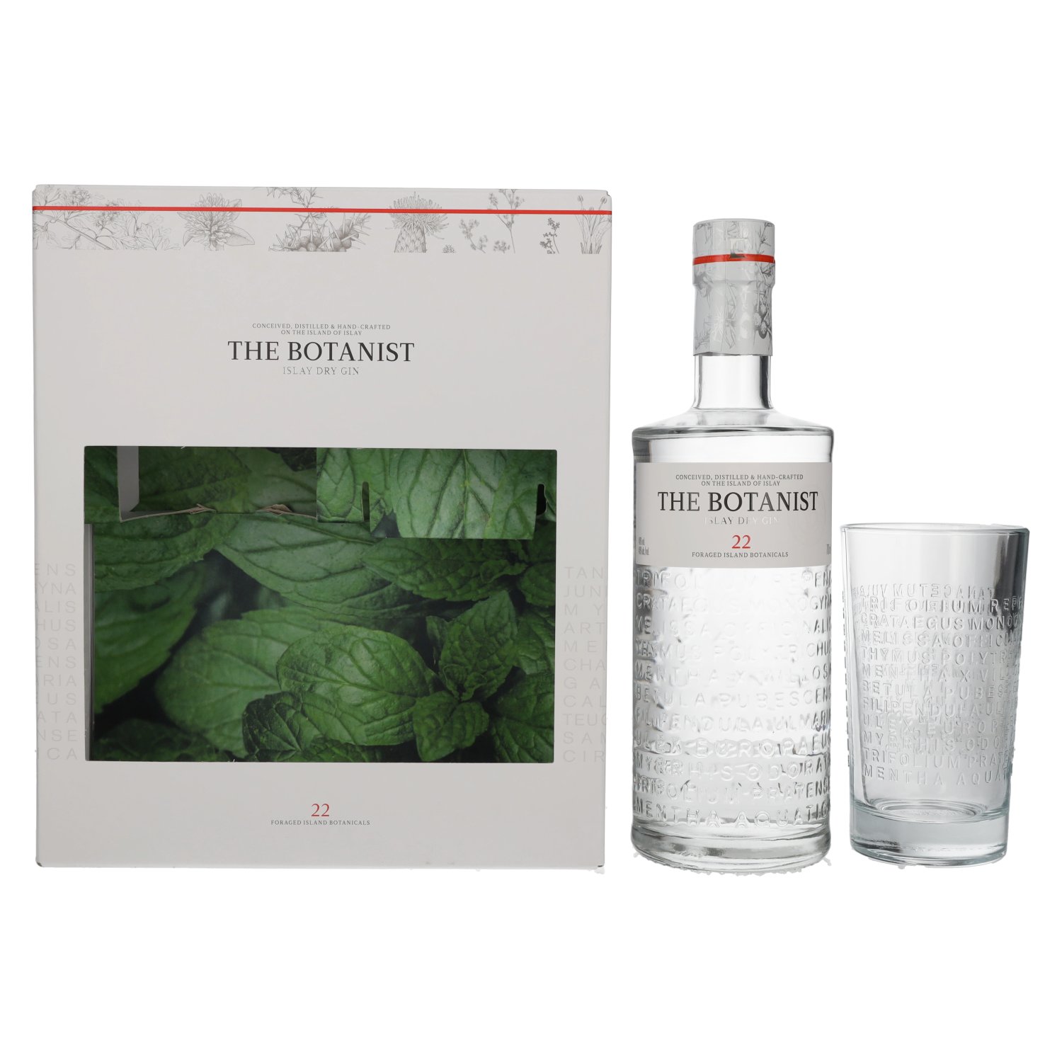 Gin with Vol. Ritzenhof in Islay 0,7l Botanist The Giftbox glass Dry 46%