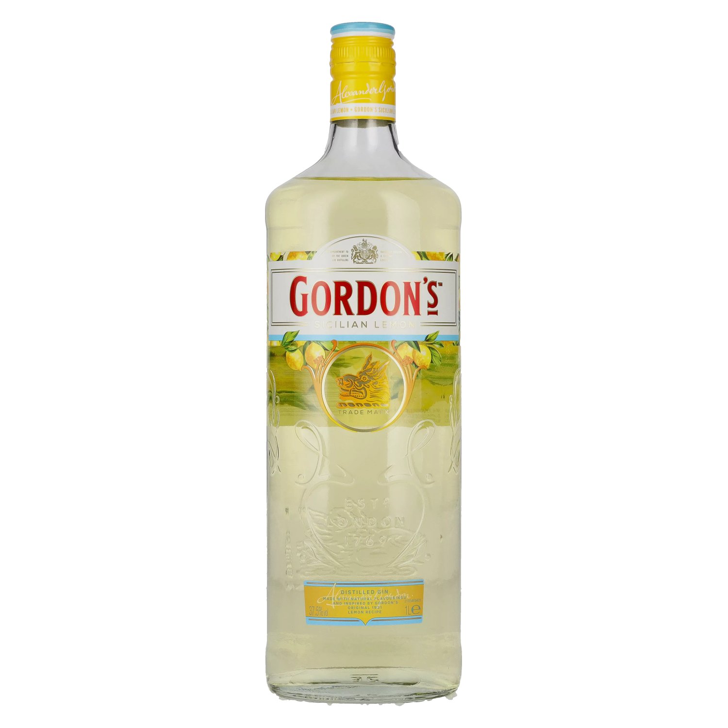 Gordon\'s SICILIAN LEMON Distilled Gin 37,5% 1l Vol