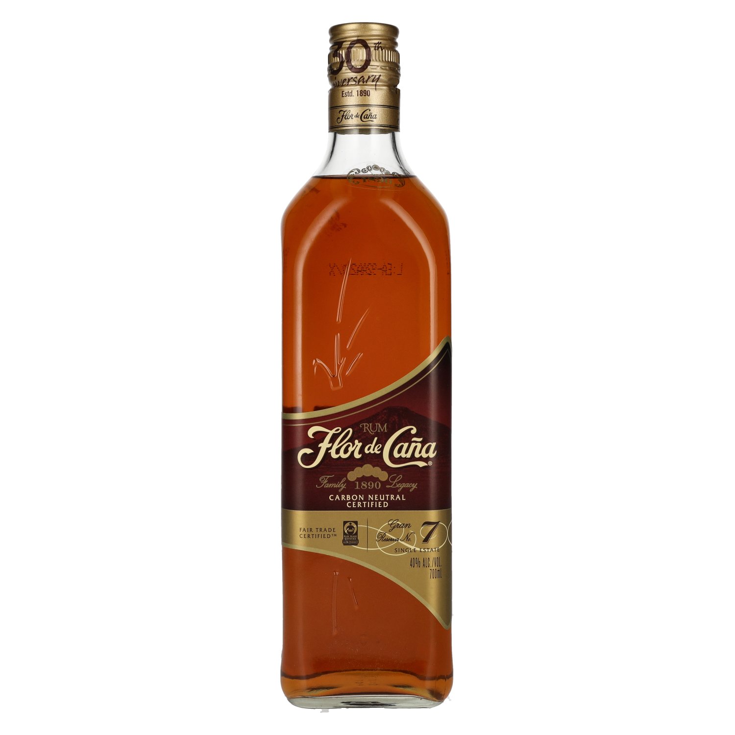 Caña Flor Rum Vol. 0,7l 7 Aged GRAN de Years Slow RESERVA 40% Old