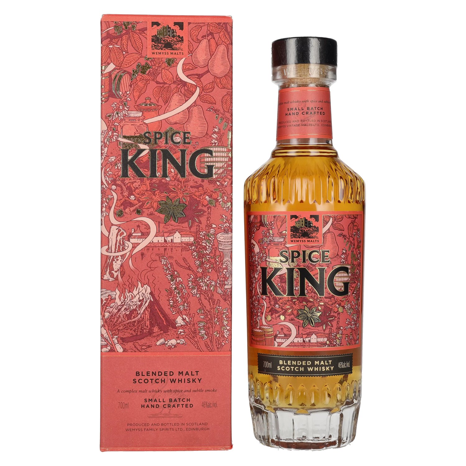 Giftbox in 46% Malt Malts Scotch Wemyss Blended SPICE KING 2020 Whisky 0,7l Vol.