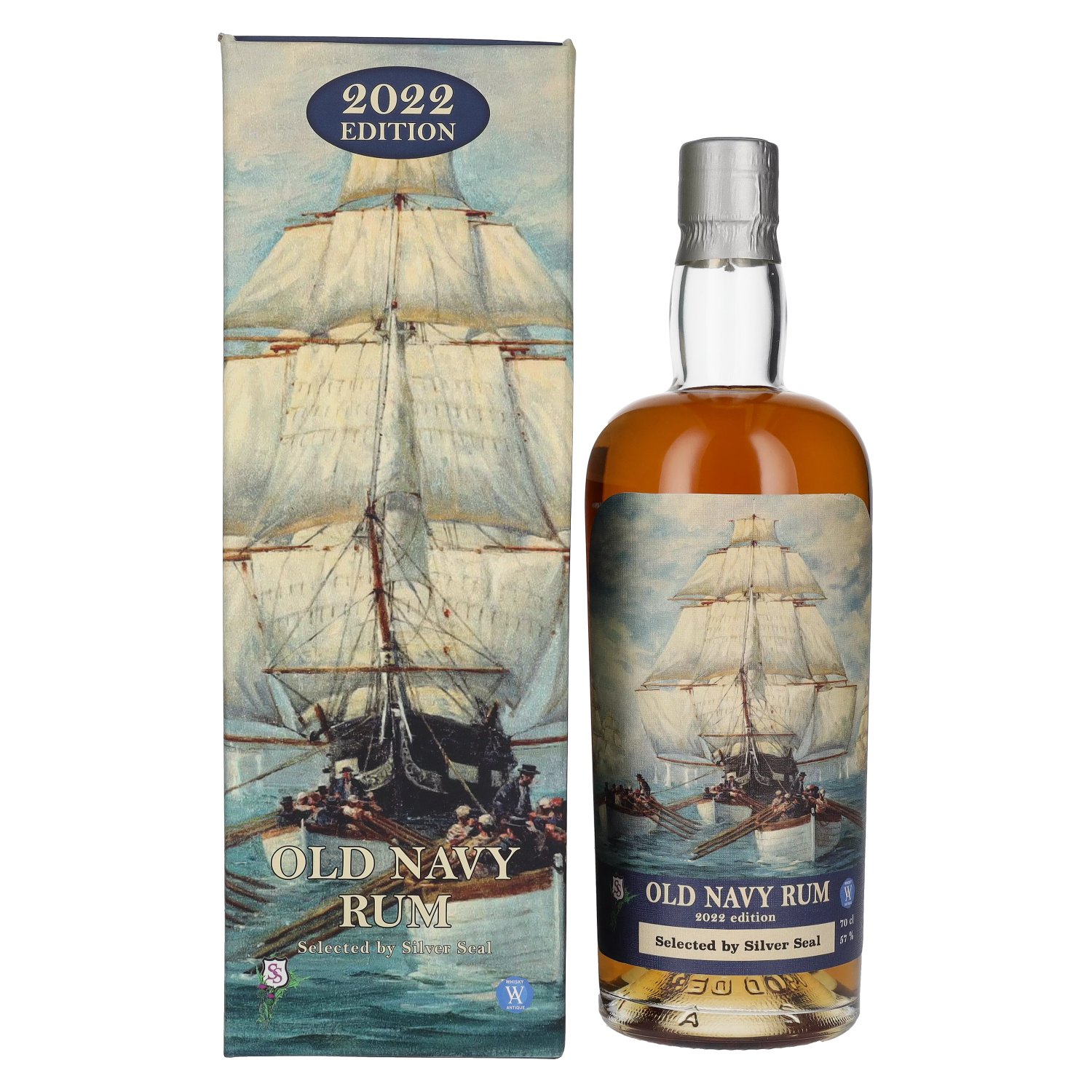Silver Seal Old Navy in 0,7l Rum 57% Edition Vol. Giftbox 2022