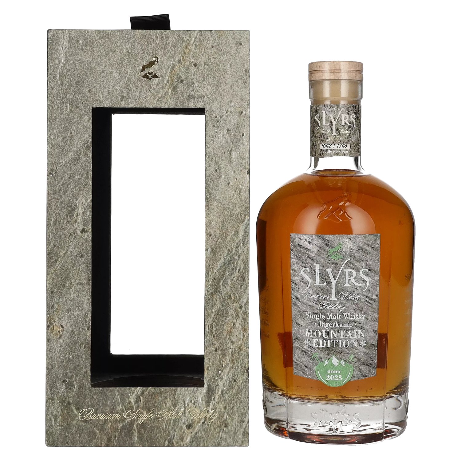 Slyrs Single Malt Whisky in Geschenkbox 50,4% EDITION 2023 Vol. Jägerkamp MOUNTAIN 0,7l