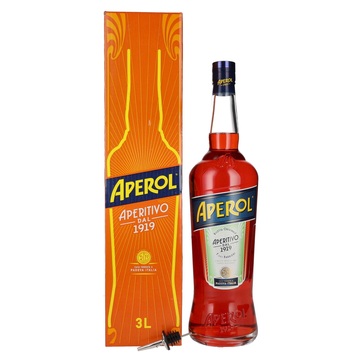 Aperol Aperitivo GB Giftbox pourer in 3l with 11% Vol. bottle