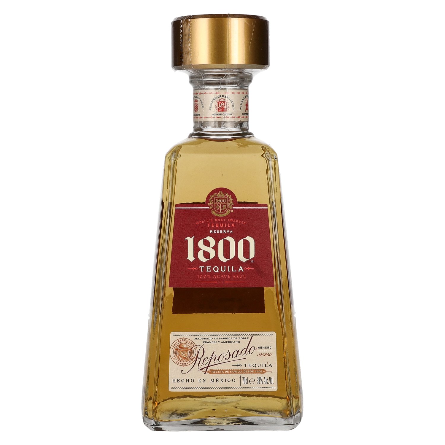 1800 Tequila Reserva 0,7l Agave Vol. 100% REPOSADO 38