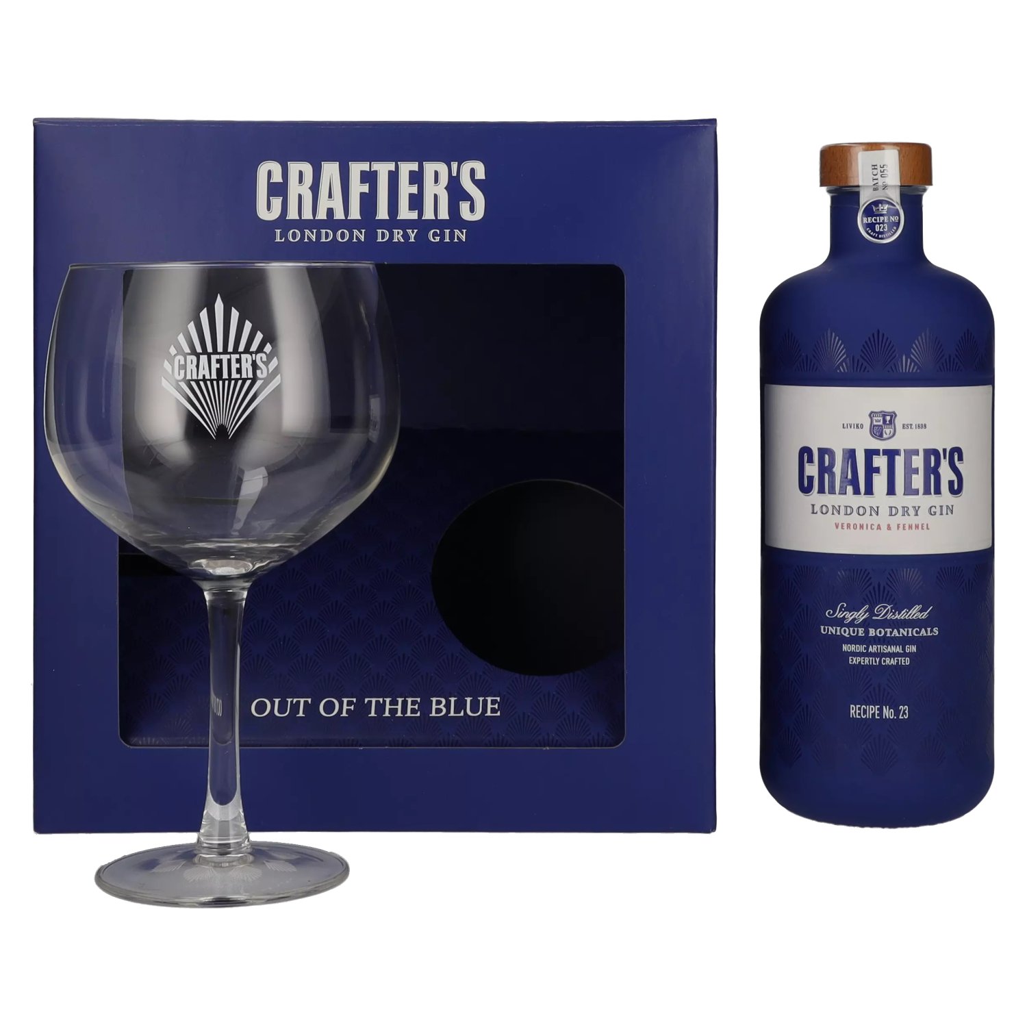 Crafter\'s London Dry Gin 0,7l Geschenkbox Glas mit in 43% Vol