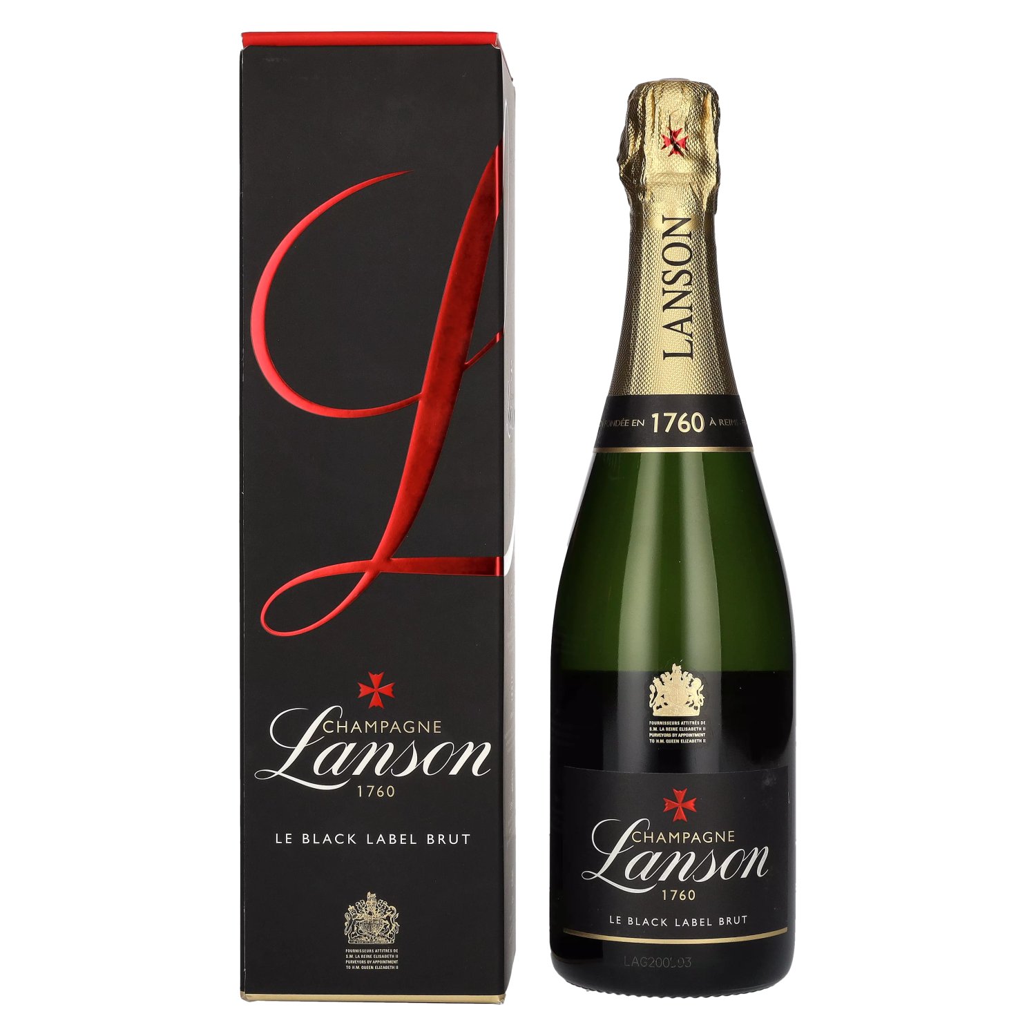 Champagne Lanson Le Black Label Brut 12,5% Vol. 0,75l in Geschenkbox