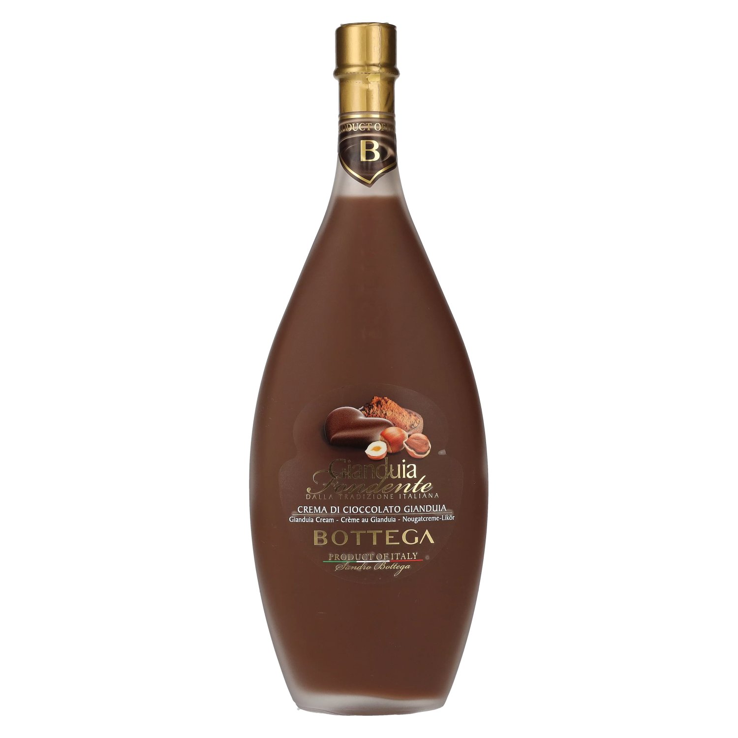 Bottega Crema di CIOCCOLATO GIANDUIA 0,5l FONDENTE 17% Vol. Liqueur Cream