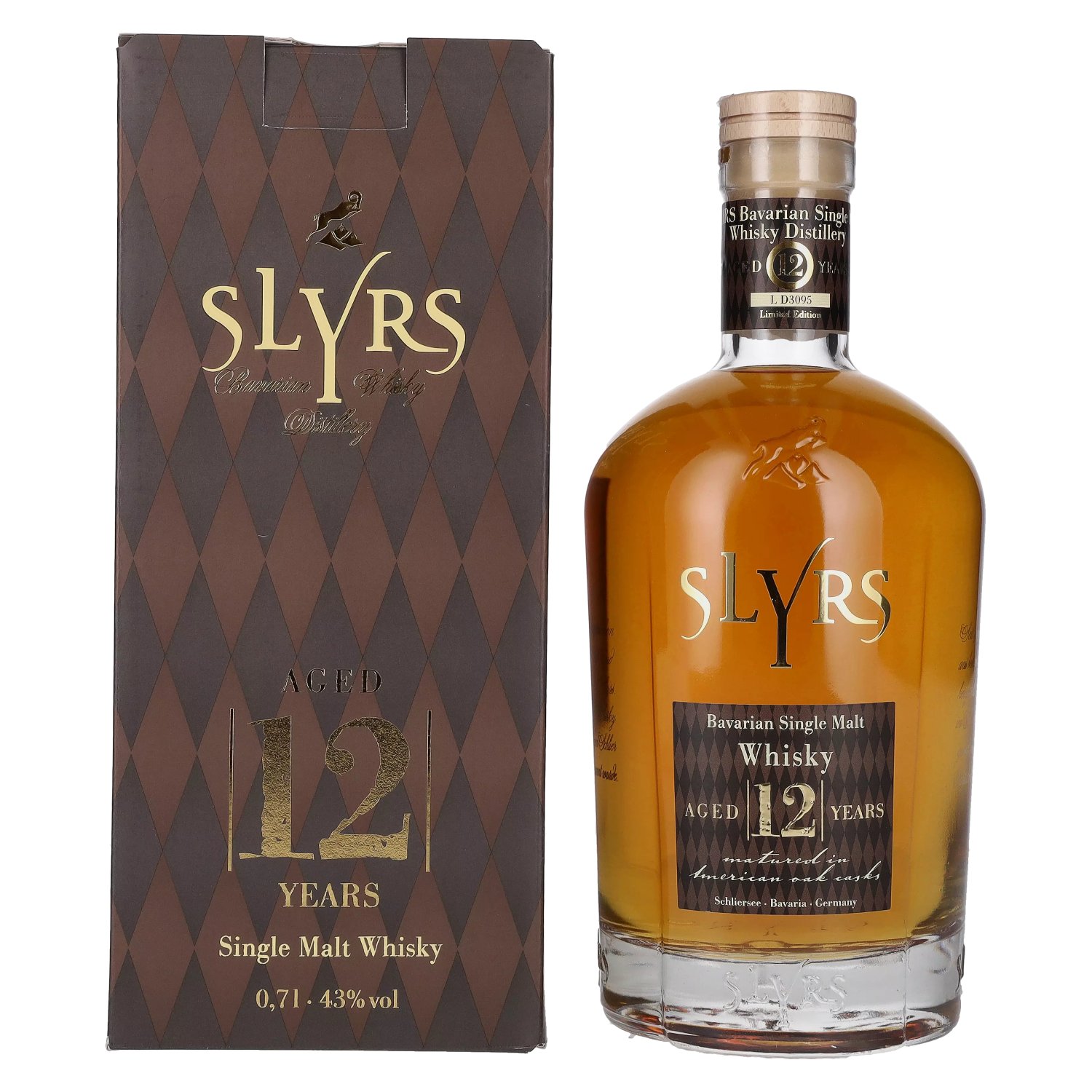 Slyrs 12 Years Old Whisky Giftbox Malt in Limited 0,7l Edition 43% Single Vol